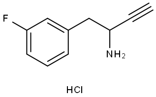 1-(3-fluorophenyl)but-3-yn-2-amine hydrochloride Struktur