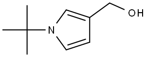 1H-Pyrrole-3-methanol, 1-(1,1-dimethylethyl)- Struktur