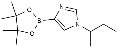 1-(sec-butyl)-4-(4,4,5,5-tetramethyl-1,3,2-dioxaborolan-2-yl)-1H-imidazole Struktur