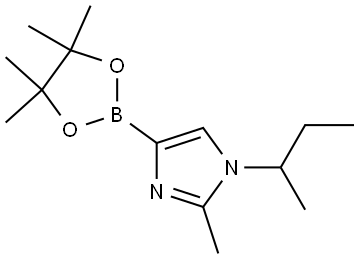 1-(sec-butyl)-2-methyl-4-(4,4,5,5-tetramethyl-1,3,2-dioxaborolan-2-yl)-1H-imidazole Struktur