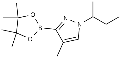 4-Methyl-1-(sec-butyl)-1H-pyrazole-3-boronic acid pinacol ester Struktur