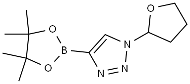 1-(OXOLAN-2-YL)-4-(TETRAMETHYL-1,3,2-DIOXABOROLAN-2-YL)-1H-1,2,3-TRIAZOLE Struktur