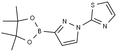 1-(Thiazol-2-yl)pyrazole-3-boronic acid pinacol ester Struktur