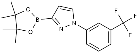 1-(3-Trifluoromethylphenyl)-1H-pyrazole-3-boronic acid pinacol ester Struktur