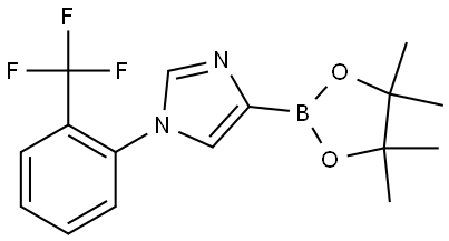 4-(4,4,5,5-tetramethyl-1,3,2-dioxaborolan-2-yl)-1-(2-(trifluoromethyl)phenyl)-1H-imidazole Struktur