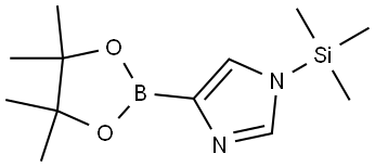 1-(Trimethylsilyl)-1H-imidazole-4-boronic acid pinacol ester Struktur