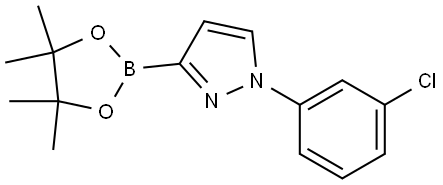 1-(3-Chlorophenyl)-1H-pyrazole-3-boronic acid pinacol ester Struktur