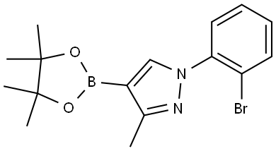 3-Methyl-1-(2-bromophenyl)-1H-pyrazole-4-boronic acid pinacol ester Struktur