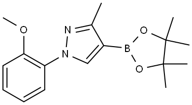 3-Methyl-1-(2-methoxyphenyl)-1H-pyrazole-4-boronic acid pinacol ester Struktur