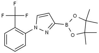 1-(2-Trifluoromethylphenyl)-1H-pyrazole-3-boronic acid pinacol ester Struktur