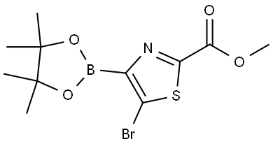 Methyl 5-bromothiazole2-carboxylate-4-boronic acid pinacol ester Struktur