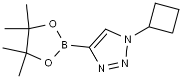 1-CYCLOBUTYL-4-(TETRAMETHYL-1,3,2-DIOXABOROLAN-2-YL)-1H-1,2,3-TRIAZOLE Struktur