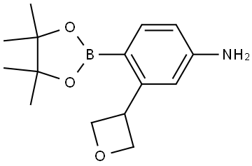 3-(oxetan-3-yl)-4-(4,4,5,5-tetramethyl-1,3,2-dioxaborolan-2-yl)aniline Struktur