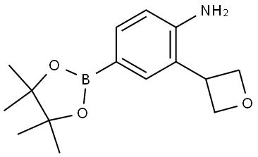 2-(oxetan-3-yl)-4-(4,4,5,5-tetramethyl-1,3,2-dioxaborolan-2-yl)aniline Struktur