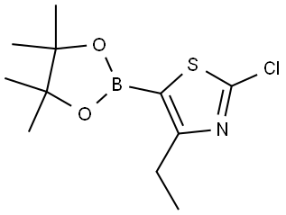 2-Chloro-4-ethylthiazole-5-boronic acid pinacol ester Struktur