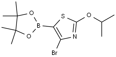 4-Bromo-2-(iso-propoxy)thiazole-5-boronic acid pinacol ester Struktur