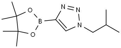 1-(ISO-BUTYL)-4-(TETRAMETHYL-1,3,2-DIOXABOROLAN-2-YL)-1H-1,2,3-TRIAZOLE Struktur