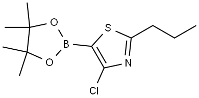 4-Chloro-2-(n-propyl)thiazole-5-boronic acid pinacol ester Struktur