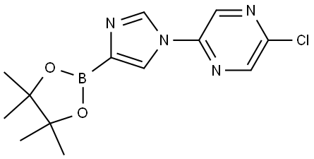 1-(5-Chloropyrazin-2-yl)-1H-imidazole-4-boronic acid pinacol ester Struktur