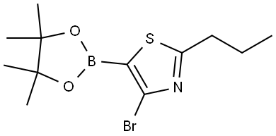 4-Bromo-2-(n-propyl)thiazole-5-boronic acid pinacol ester Struktur