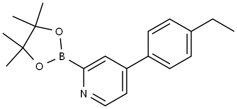 4-(4-Ethylphenyl)pyridine-2-boronic acid pinacol ester Struktur