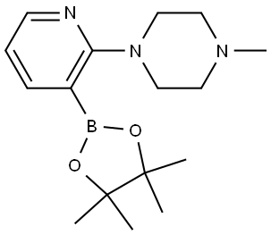 2-(N-METHYLPIPERAZIN-1-YL)PYRIDINE-3-BORONIC ACID, PINACOL ESTER Struktur