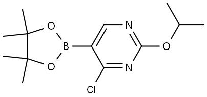 4-Chloro-2-(iso-propoxy)pyrimidine-5-boronic acid pinacol ester Struktur