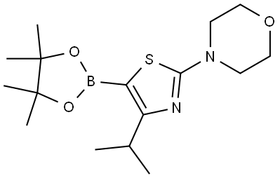 4-(iso-Propyl)-2-(morpholino)thiazole-5-boronic acid pinacol ester Struktur