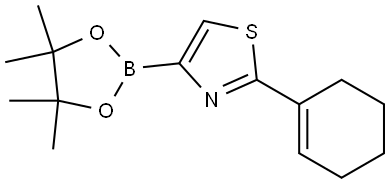 2-(Cyclohexenyl)thiazole-4-boronic acid pinacol ester Struktur