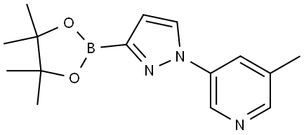 1-(5-Methyl-3-pyridyl)-1H-pyrazole-3-boronic acid pinacol ester Struktur