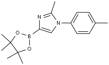 2-methyl-4-(4,4,5,5-tetramethyl-1,3,2-dioxaborolan-2-yl)-1-(p-tolyl)-1H-imidazole Struktur