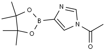 1-(Acetyl)imidazole-4-boronic acid pinacol ester Struktur