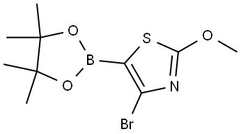 4-Bromo-2-methoxythiazole-5-boronic acid pinacol ester Struktur