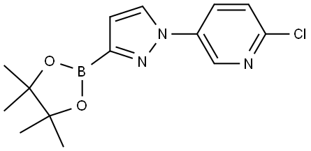 1-(6-Chloro-3-pyridyl)-1H-pyrazole-3-boronic acid pinacol ester Struktur