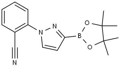 1-(2-Cyanophenyl)-1H-pyrazole-3-boronic acid pinacol ester Struktur