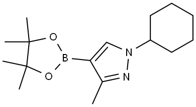 3-Methyl-1-(cyclohexyl)-1H-pyrazole-4-boronic acid pinacol ester Struktur