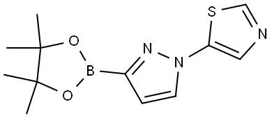 1-(Thiazol-5-yl)pyrazole-3-boronic acid pinacol ester Struktur