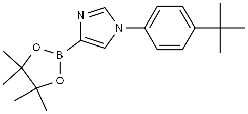 1-(4-(tert-butyl)phenyl)-4-(4,4,5,5-tetramethyl-1,3,2-dioxaborolan-2-yl)-1H-imidazole Struktur