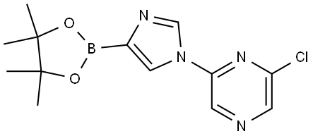 1-(6-Chloropyrazin-2-yl)-1H-imidazole-4-boronic acid pinacol ester Struktur