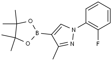 3-Methyl-1-(2-fluorophenyl)-1H-pyrazole-4-boronic acid pinacol ester Struktur