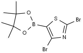 2,4-Dibromothiazole-5-boronic acid pinacol ester Struktur