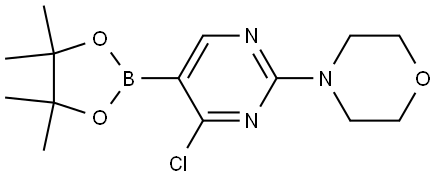 4-Chloro-2-(morpholino)pyrimidine-5-boronic acid pinacol ester Struktur