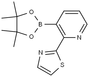 2-(THIAZOL-2-YL)PYRIDINE-3-BORONIC ACID PINACOL ESTER Struktur