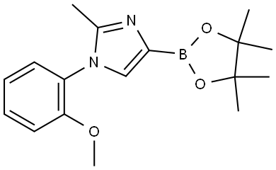 1-(2-methoxyphenyl)-2-methyl-4-(4,4,5,5-tetramethyl-1,3,2-dioxaborolan-2-yl)-1H-imidazole Struktur