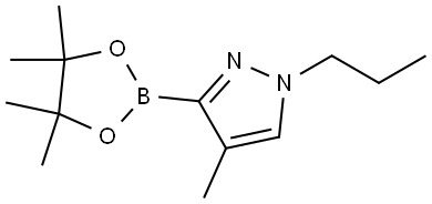 4-Methyl-1-(n-propyl)-1H-pyrazole-3-boronic acid pinacol ester Struktur