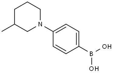 4-(3-Methylpiperidin-1-yl)phenylboronic acid Struktur