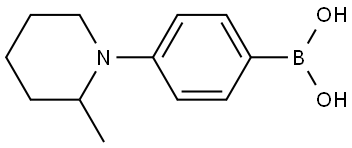 4-(2-Methylpiperidin-1-yl)phenylboronic acid Struktur