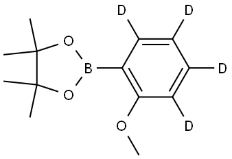 2-(2-methoxyphenyl-3,4,5,6-d4)-4,4,5,5-tetramethyl-1,3,2-dioxaborolane Struktur