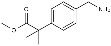 Benzeneacetic acid, 4-(aminomethyl)-α,α-dimethyl-, methyl ester Struktur