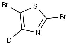 2,5-dibromothiazole-4-d Struktur